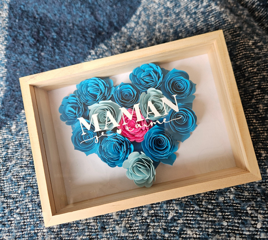 Petit cadre floral personnalisé